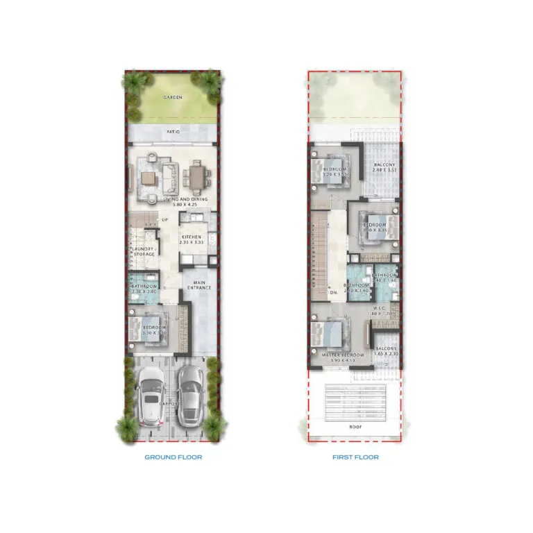 4br townhouse 2185sqft