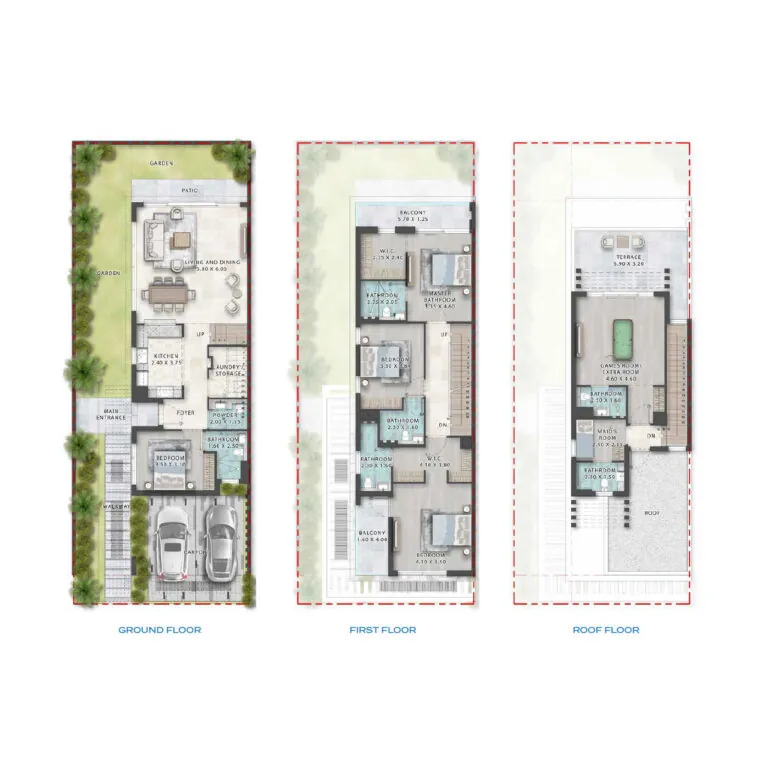 5br Twin villa 3492sqft