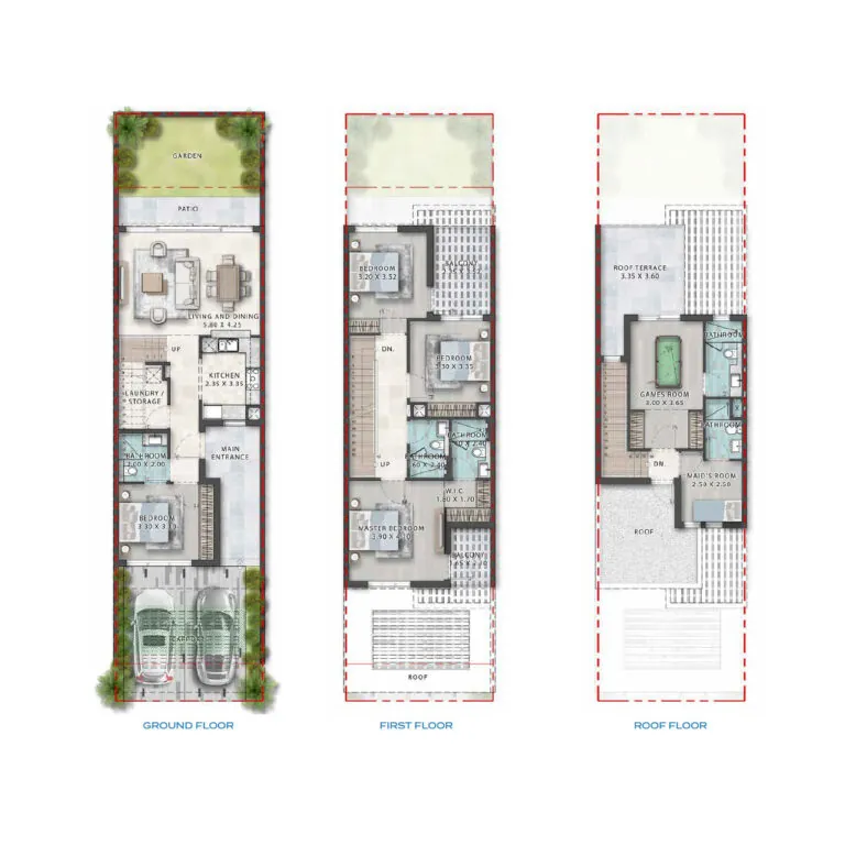 5br townhouse 2829sqft
