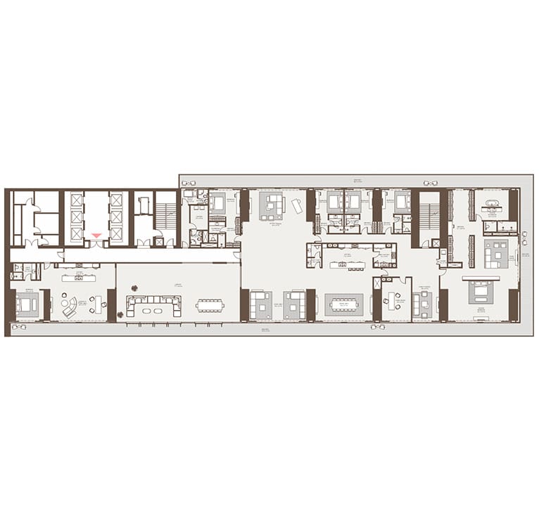 6br penthouse 14628sqft suite 11678sqft balcony 2949sqft